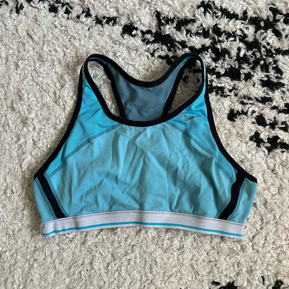 Blue Nike Workout Sports Bra